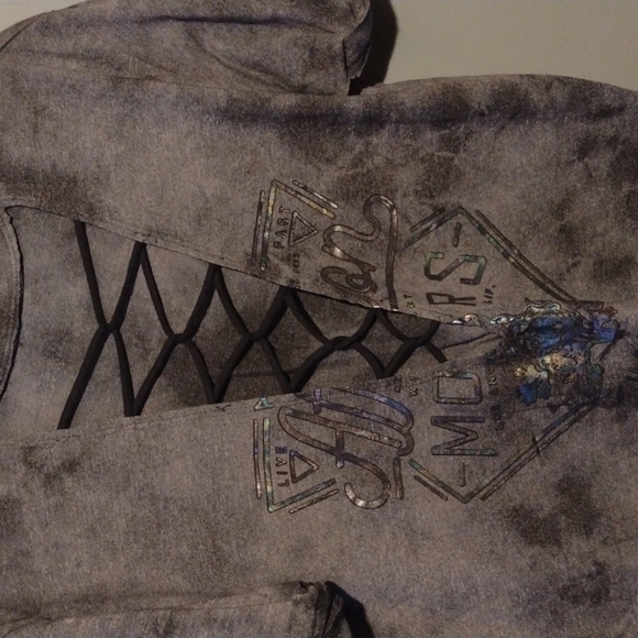 AFFLICTIONS v-neck t-shirt size medium motor customs - Picture 2 of 9